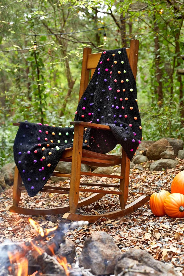 Modèle de pompons néon gratuit