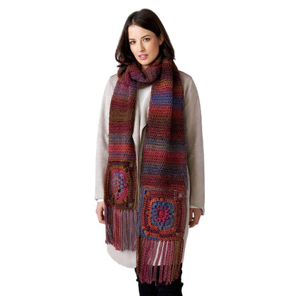 Modèle d'écharpe au crochet à extrémités radiantes gratuit