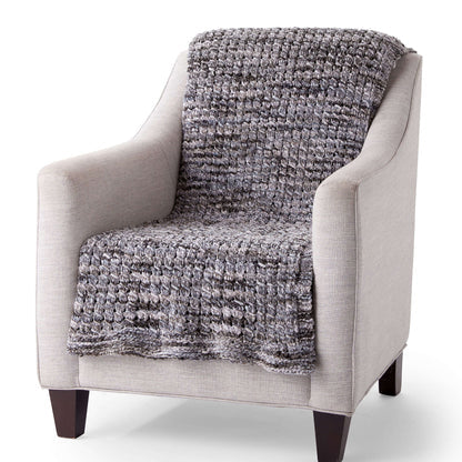 Patrón de manta de punto de la mañana de terciopelo de Bernat gratis