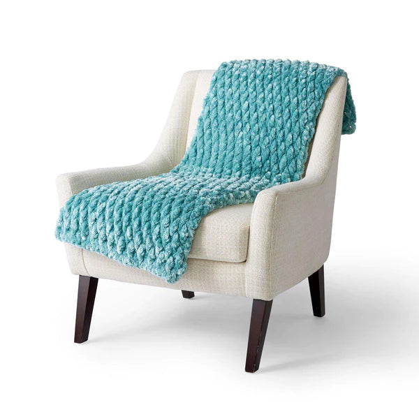 Free Bernat Seriously Snuggly Crochet Blanket Pattern