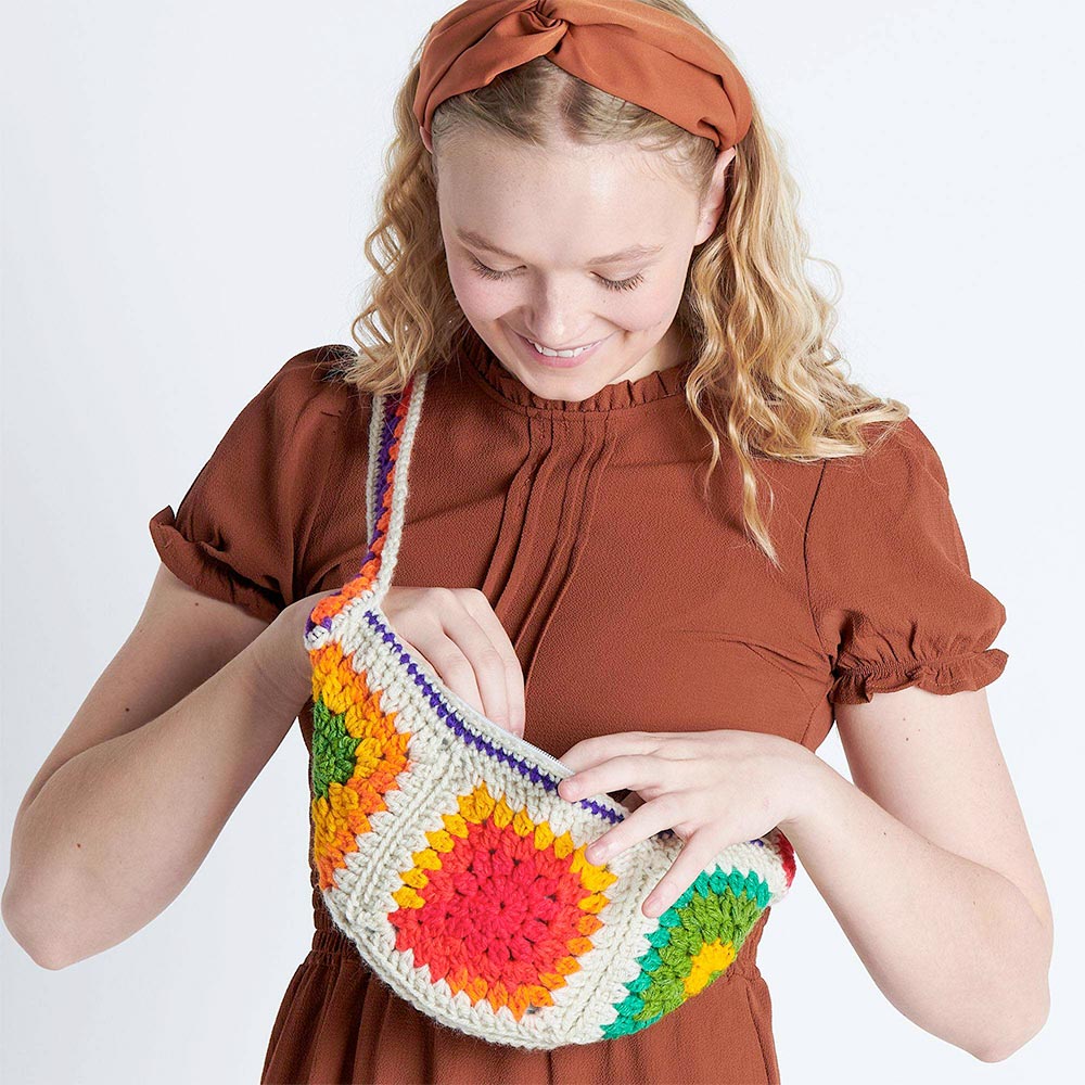 Free Crochet Granny Fanny Bag Pattern