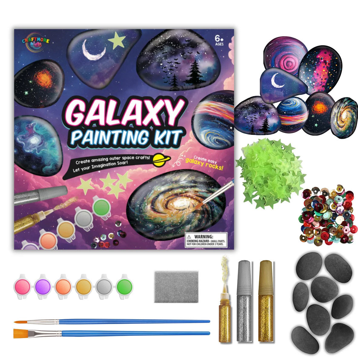 Galaxy Rock Painting Kit