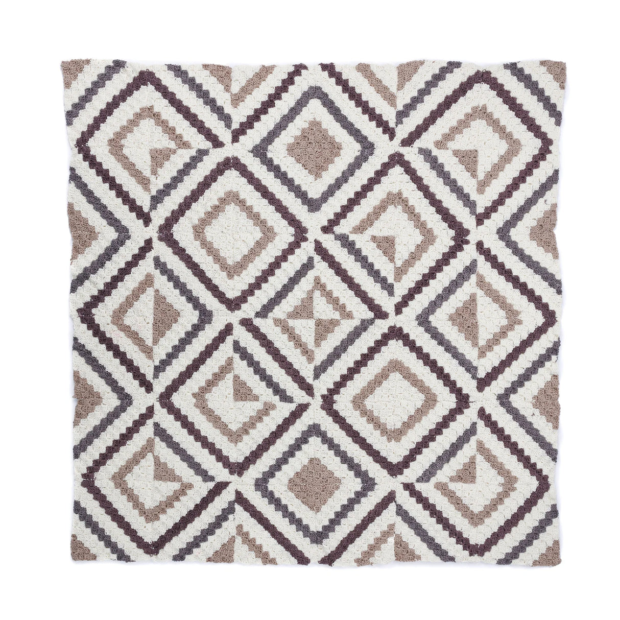 Free Red Heart Crochet C2C Illusion Quilt Pattern