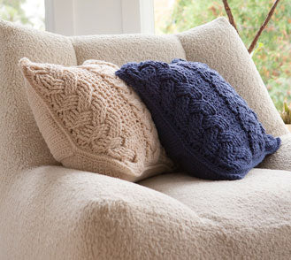 Cozy Cottage Cabled Pillow Cover