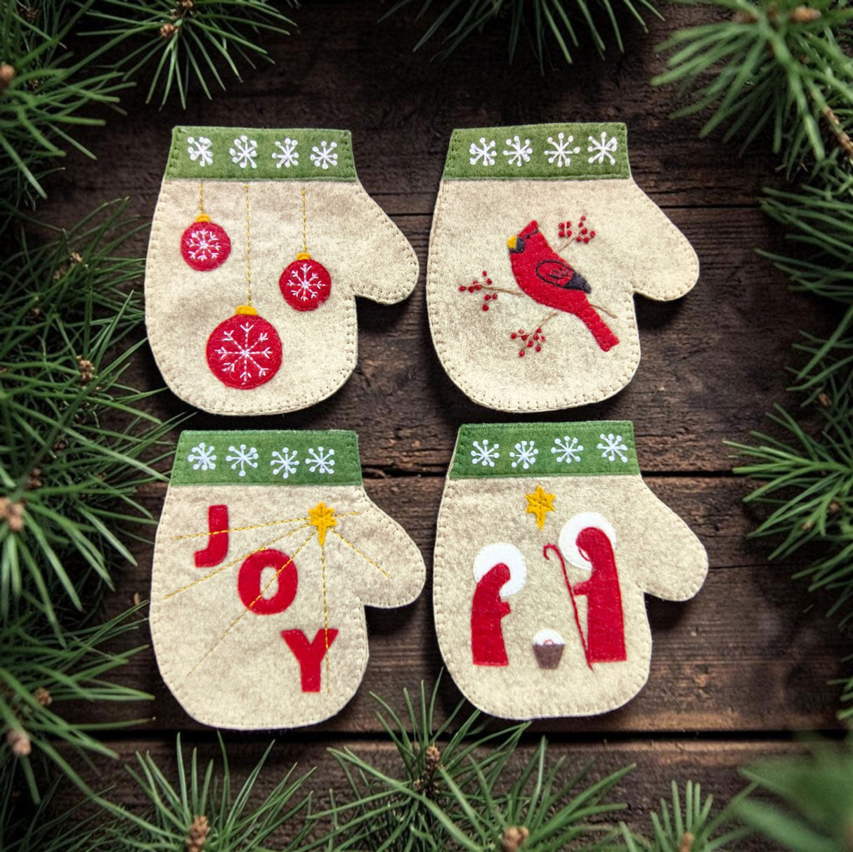 Joy Mittens Ornament Kit