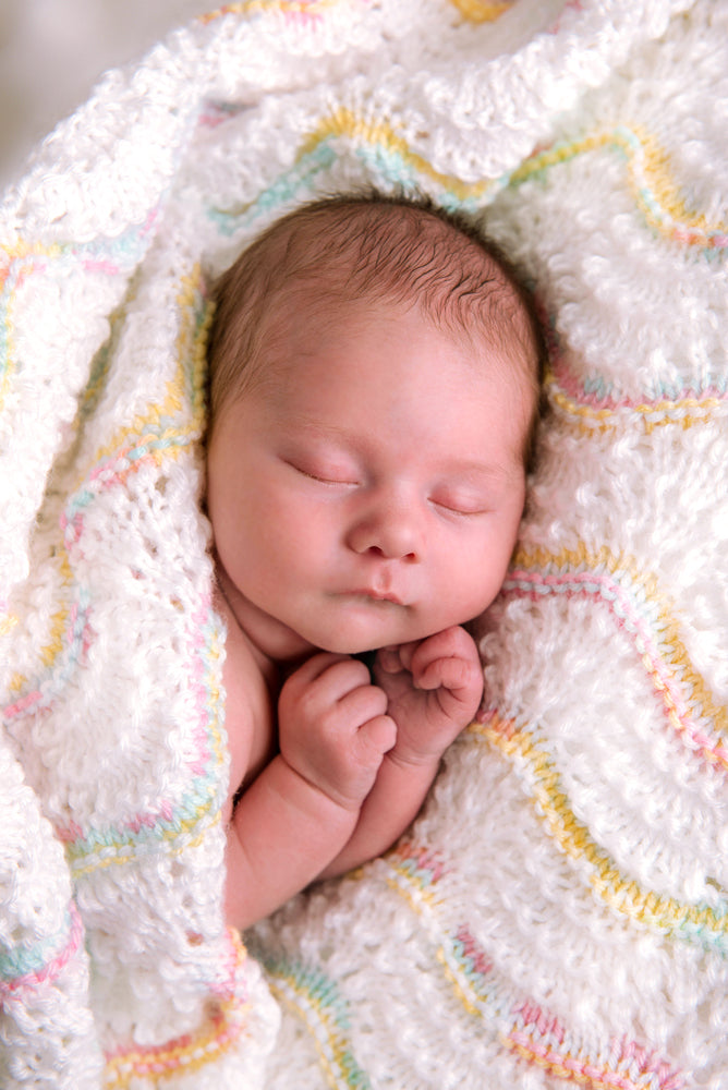 Peaceful Waves Knit Baby Blanket