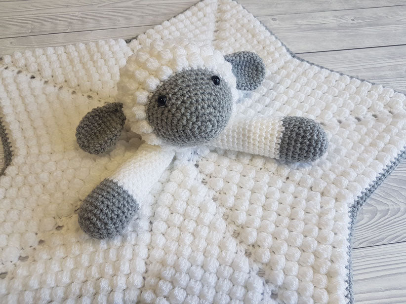 Liam the Lamb Crochet Baby Lovey