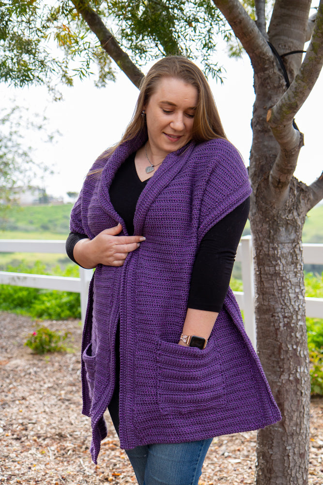 Chal de bolsillo brillante