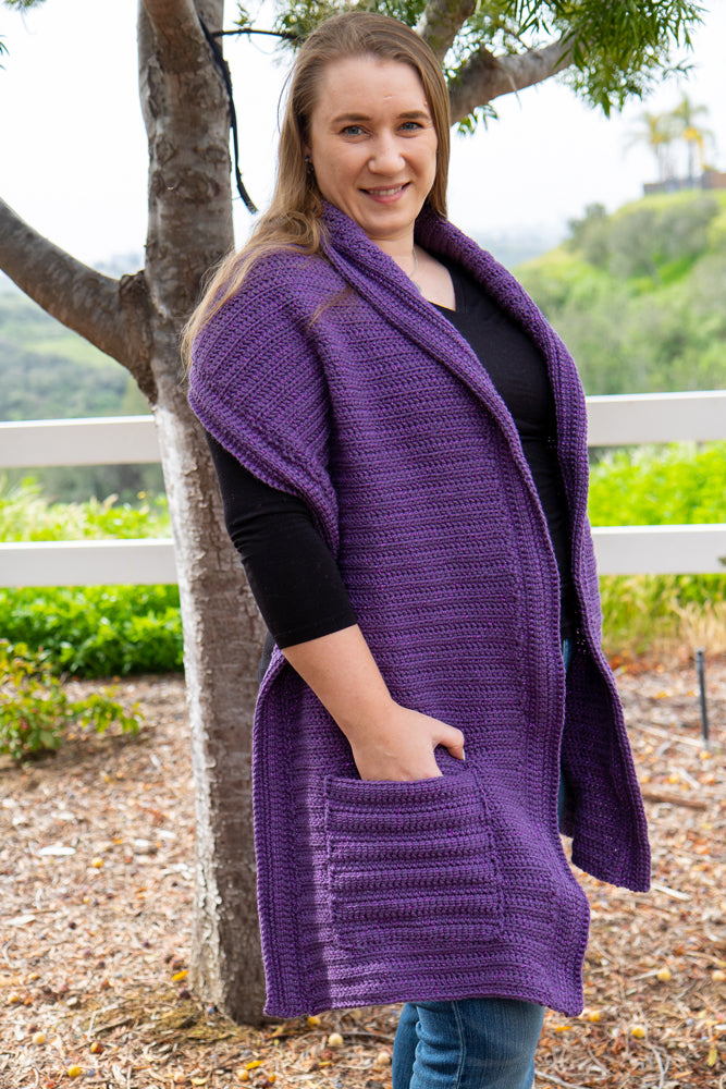 Chal de bolsillo brillante