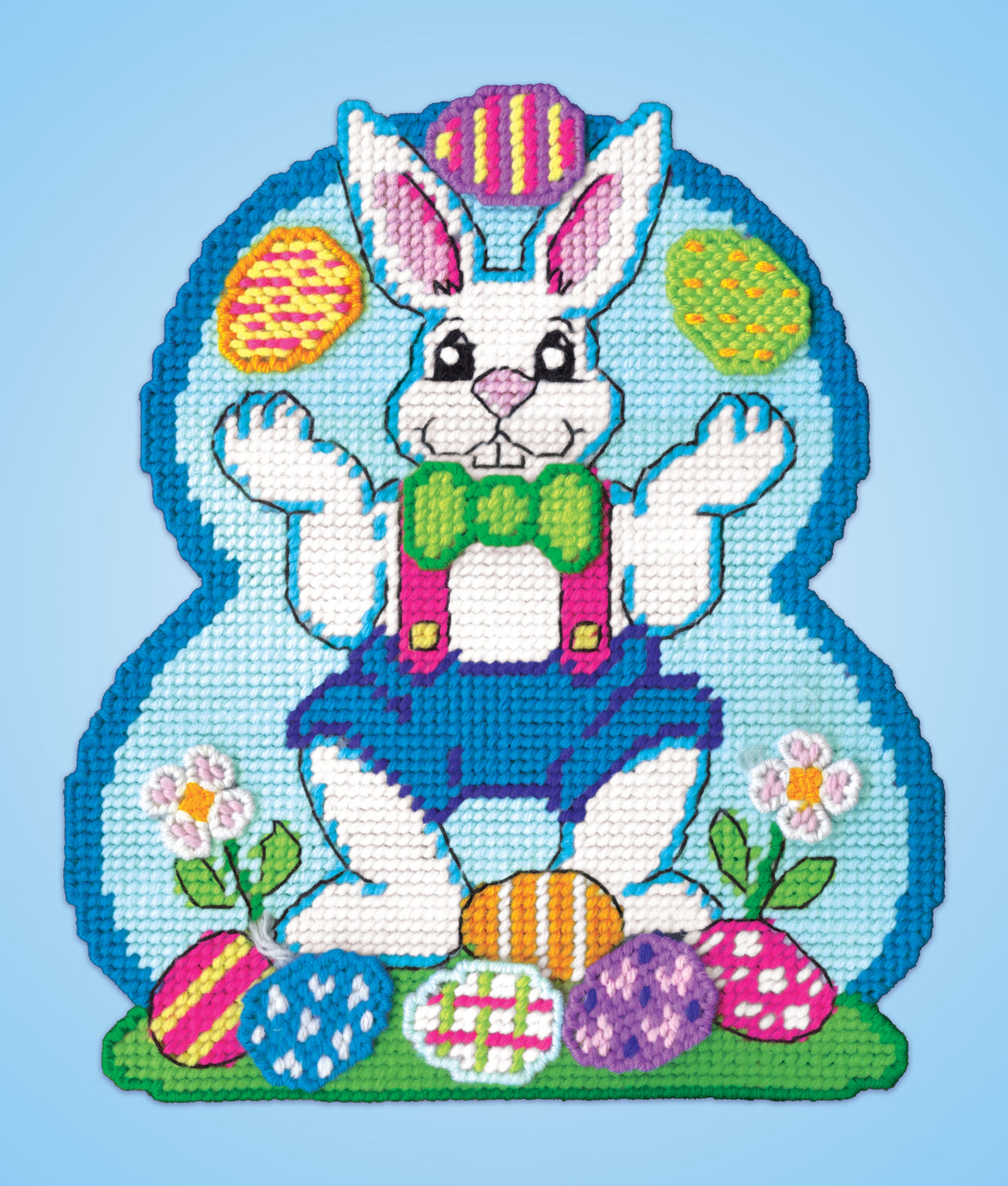 Juggling Bunny Plastic Canvas Kit