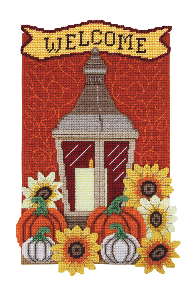 Happy Fall Wall Hanging-plastic Canvas Pattern-pdf Download 