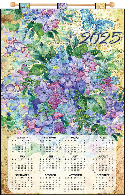 Hydrangea 2025 Felt Sequin Calendar