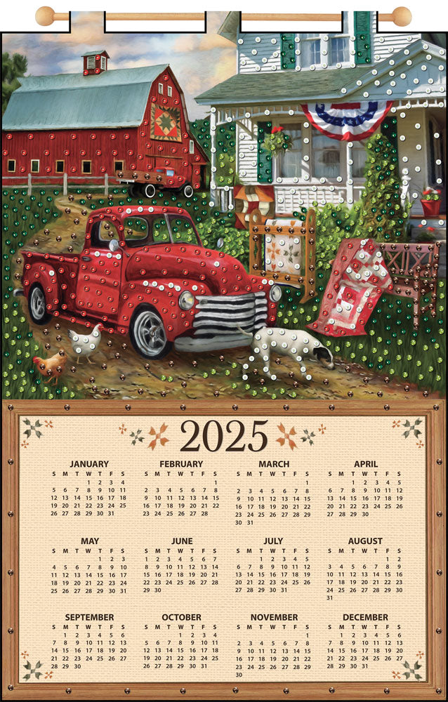 On The Farm 2025 Felt Sequin Calendar