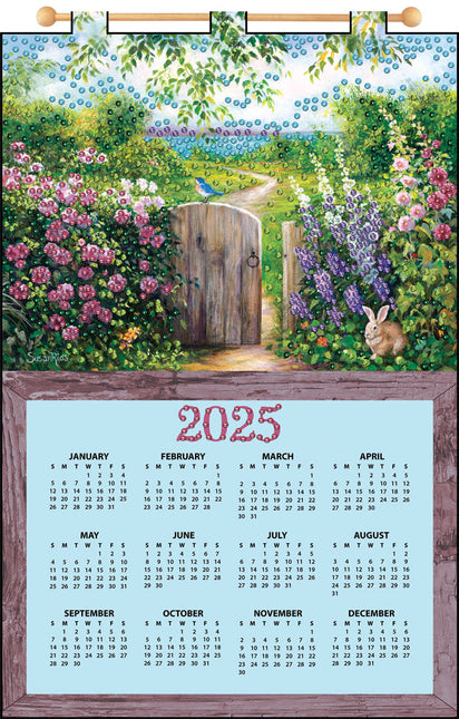 Garden Gate 2025 Felt Sequin Calendar