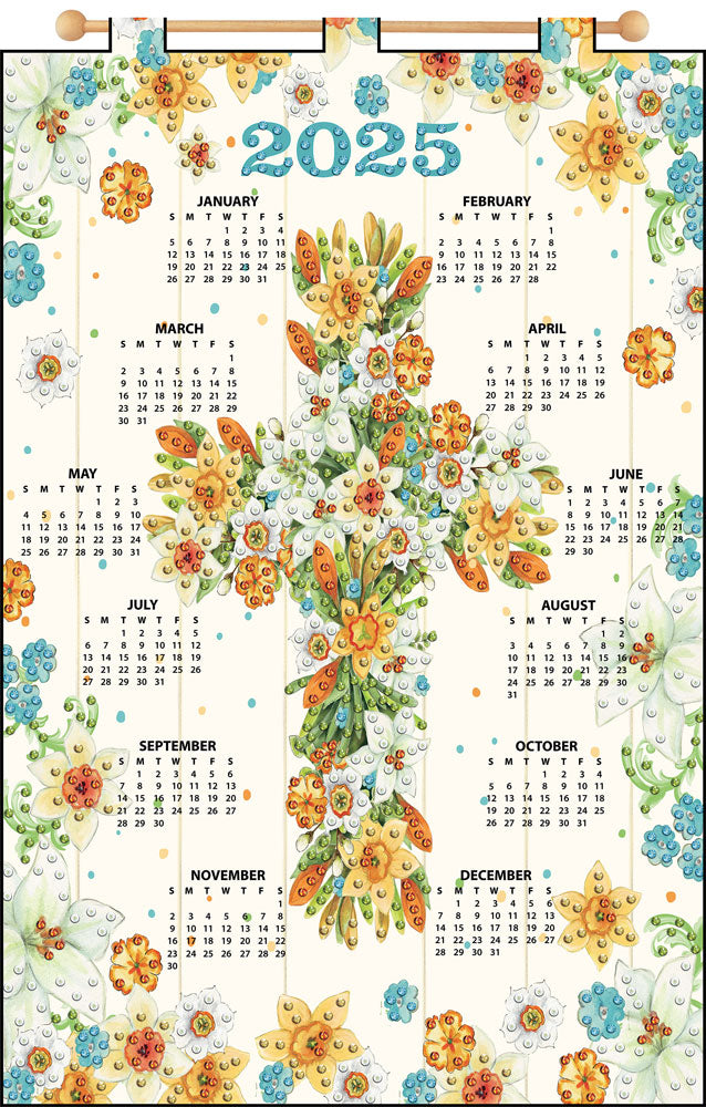 Daffodil Cross 2025 Felt Sequin Calendar
