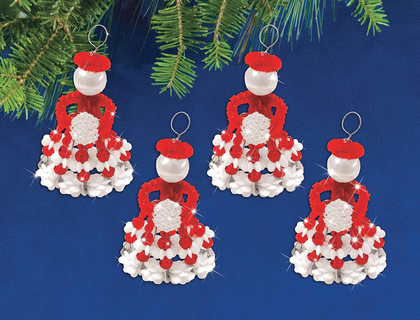 Winter Red Girls Beaded Ornament Kit