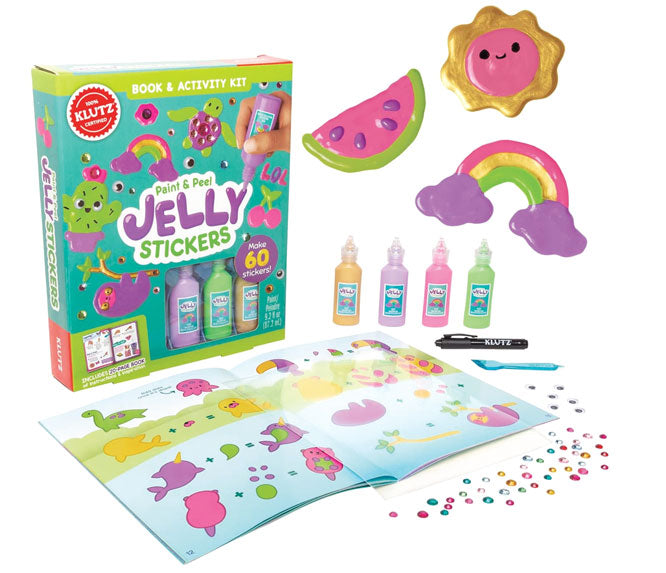 6 Colors Jelly Paint Window Cling Sticker Set with 3 Washable Markers – TBC  the Best Crafts