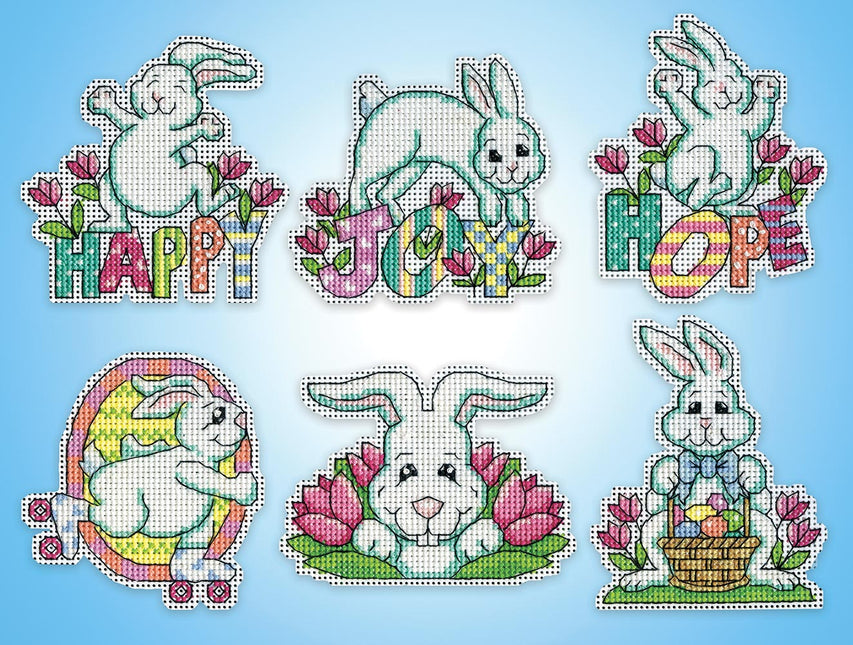 Easter Bunnies Plastic Canvas Ornaments Kit