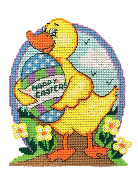 Easter Duck Wall Hanging Plastic Canvas Kit