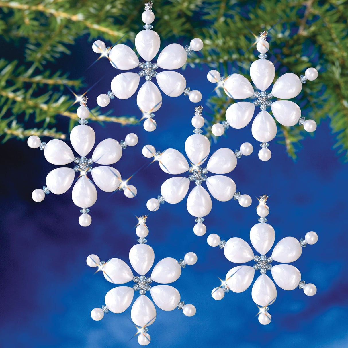 Snow Drops Beaded Ornament Kit