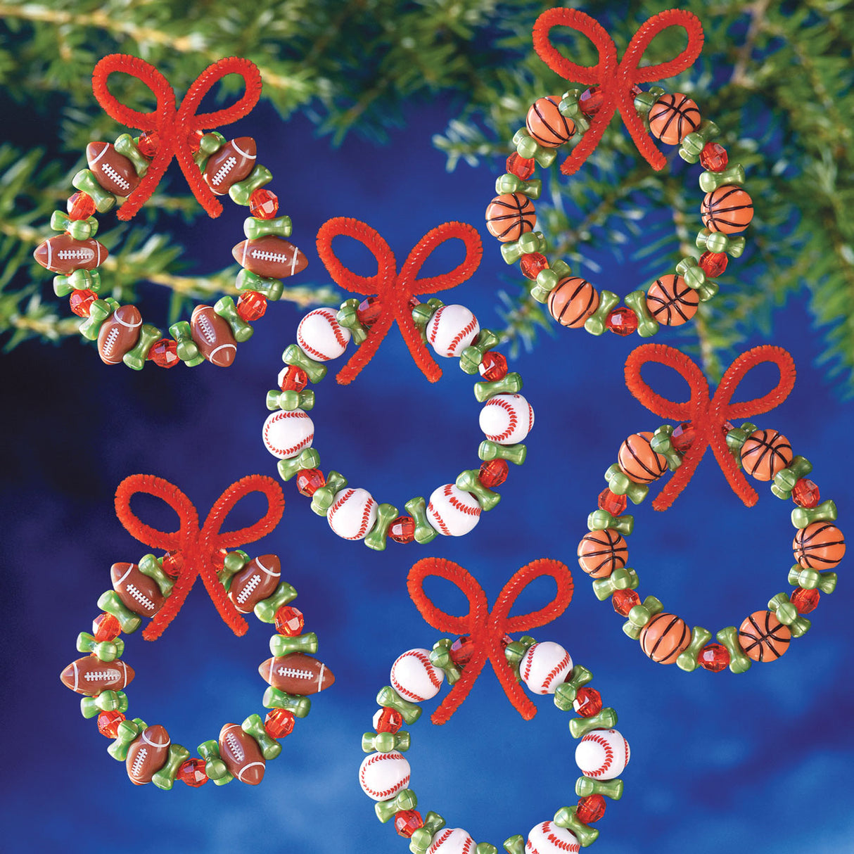 Sport Wreaths Beaded Ornament Kit