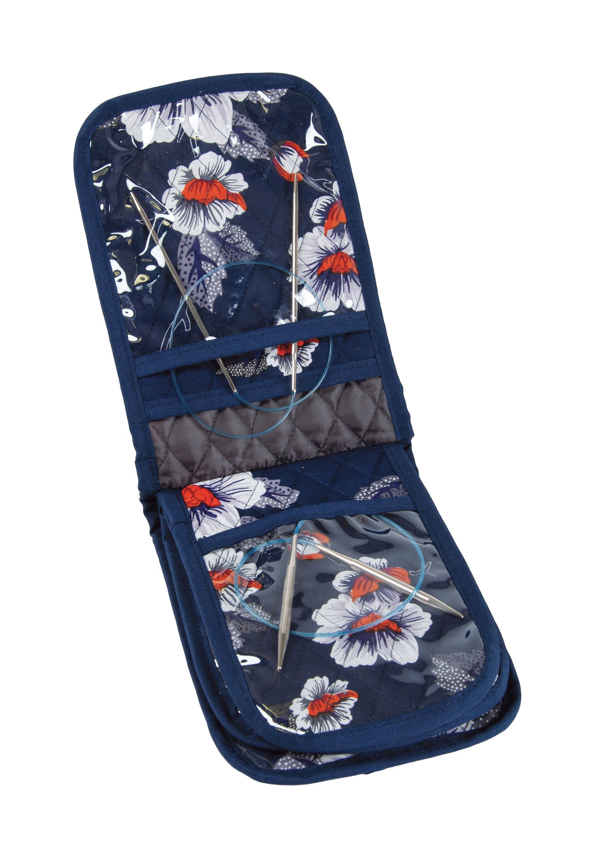 Elegant Blooms Circular Needle Case