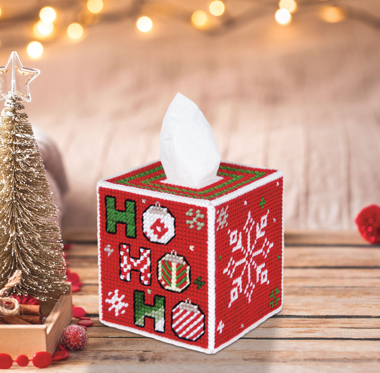 Ho Ho Ho Tissue Box Cover