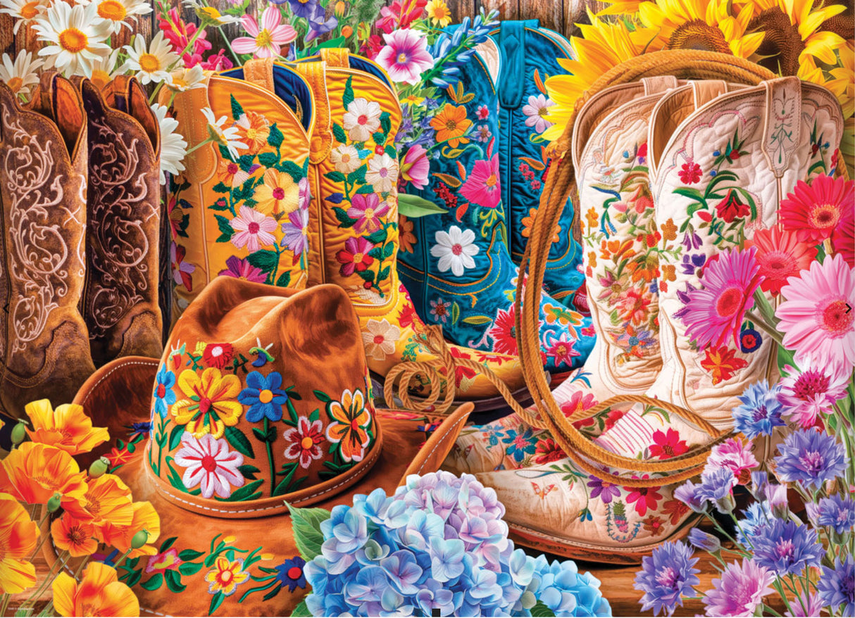 Cowgirl Boots Jigsaw Puzzle