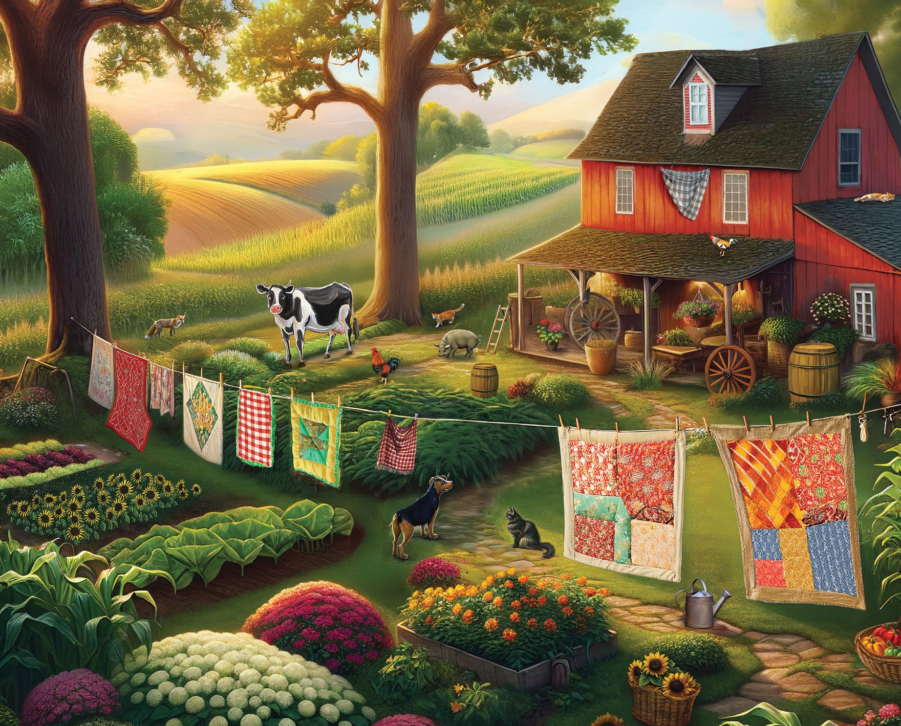 Country Farm Life Jigsaw Puzzle – Mary Maxim