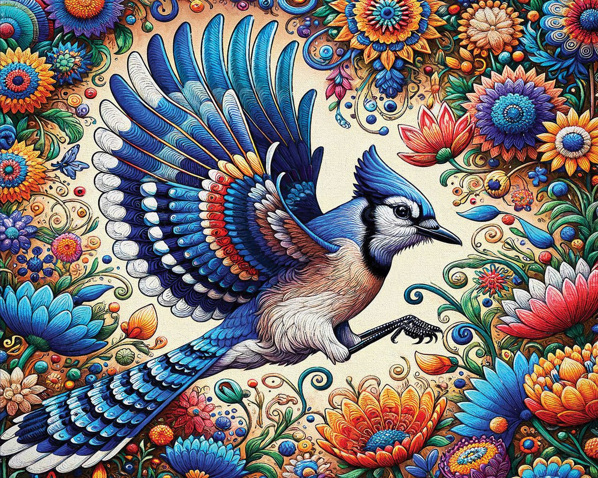 Bluejay in Summer Jigsaw Puzzle