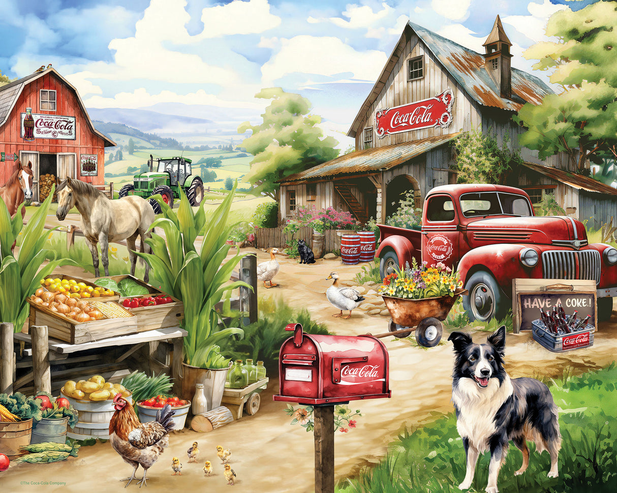 Coca-Cola Countryside Market Jigsaw Puzzle