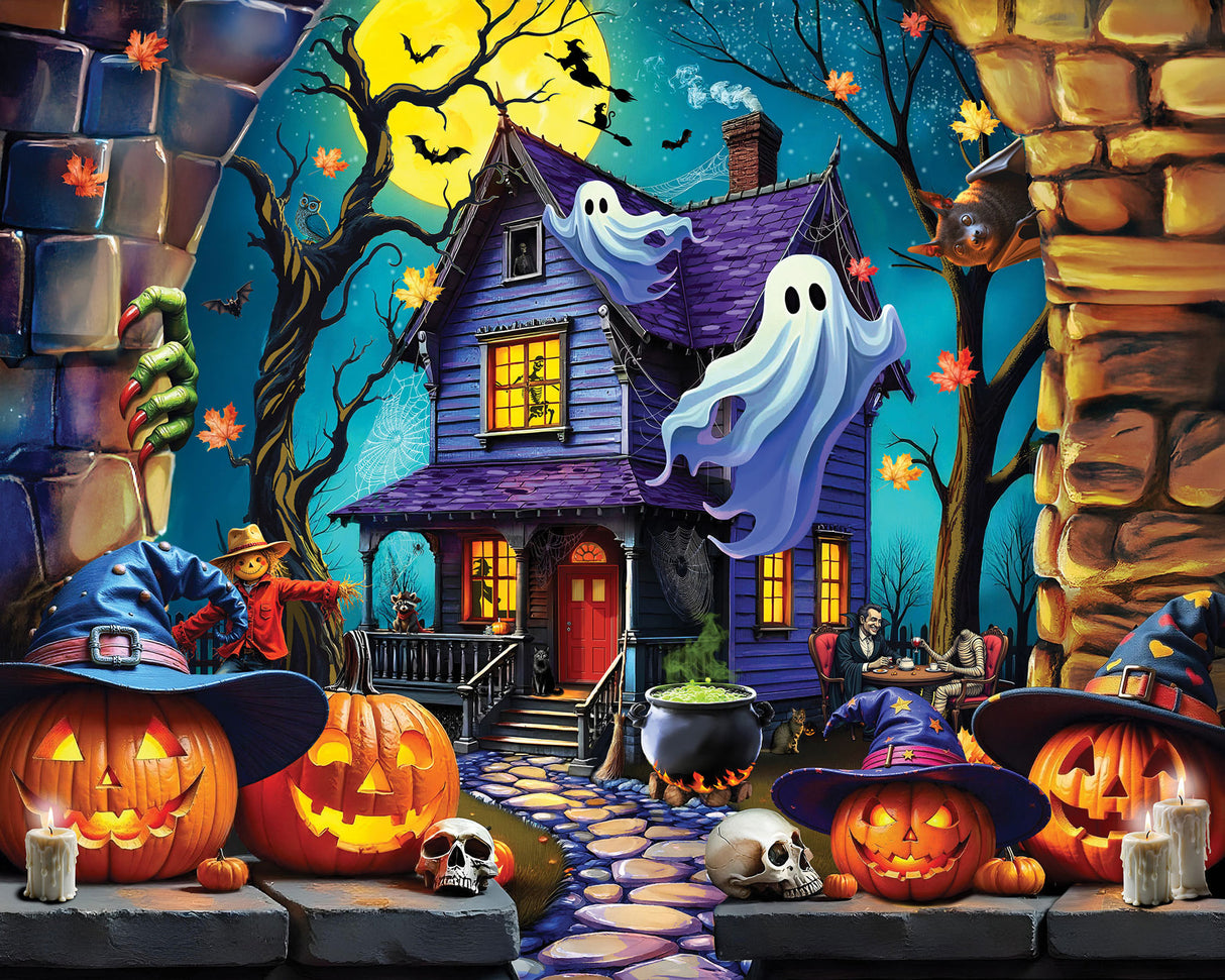 Haunted Halloween Party Jigsaw Puzzle