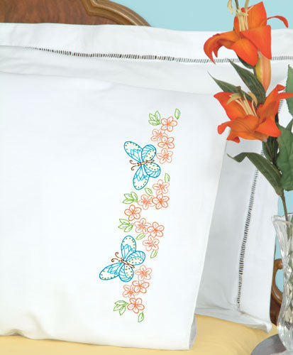 Butterflies & Flowers Pillowcases
