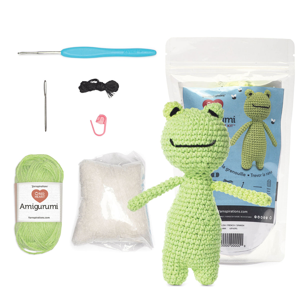 Trevor The Frog Amigurumi Kit