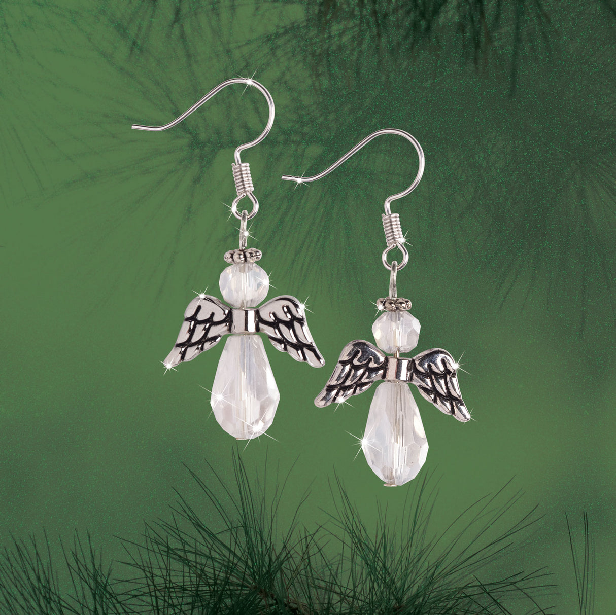 Angel Crystal Earring Set