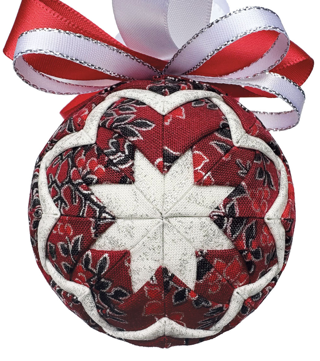 Red Jewel Quilted Ornament Kit