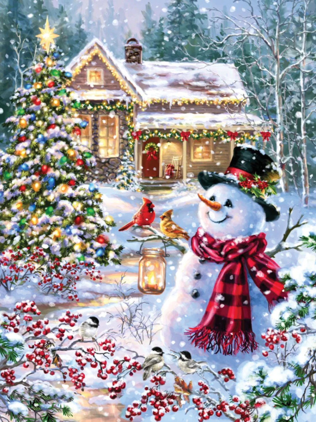 Cottage in the Snow Jigsaw Puzzle