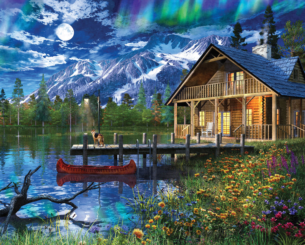 Moon Cabin Retreat Jigsaw Puzzle