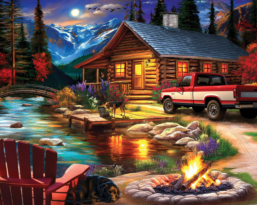 Cabin on the Creek Jigsaw Puzzle