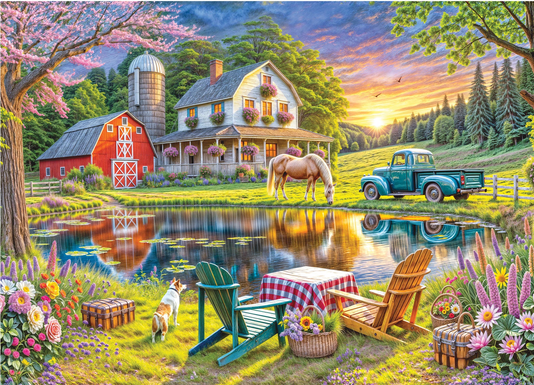 Backyard Jigsaw Puzzle – Mary Maxim