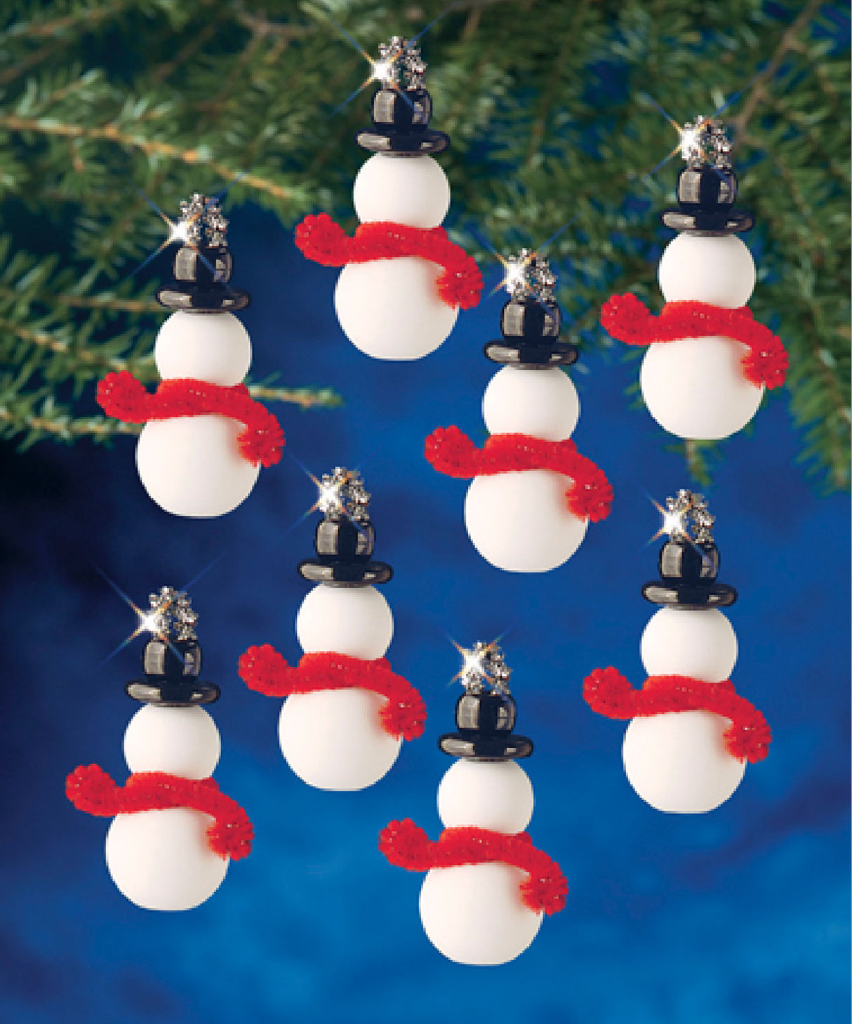 Classic Snowmen Beaded Ornament Kit