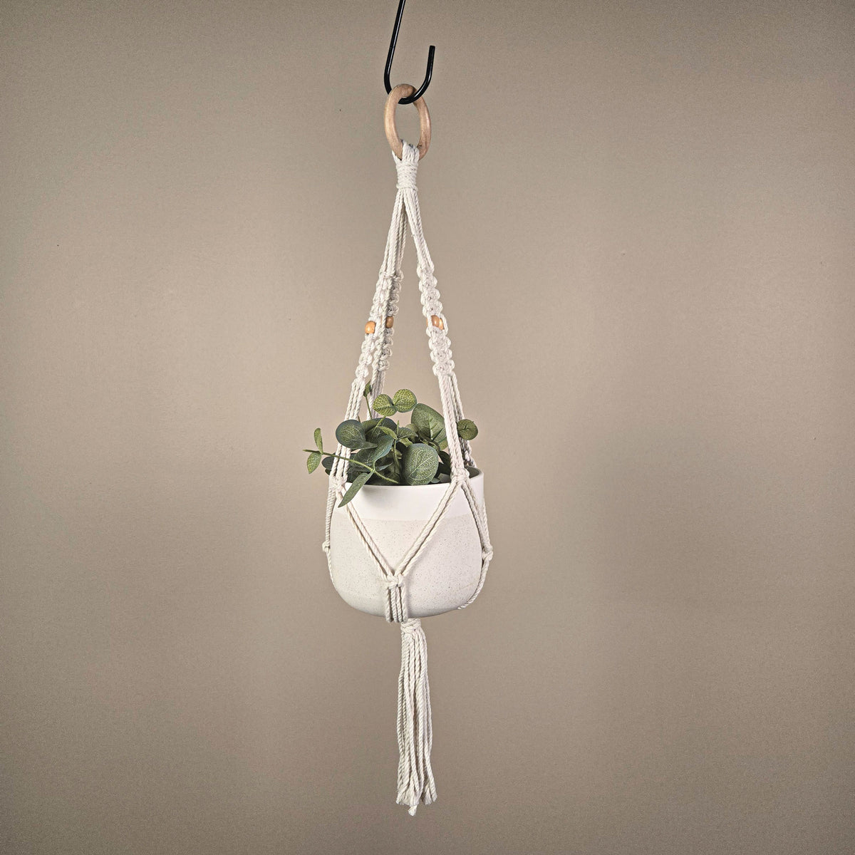 west elm macrame plant hanger Textured Short Macrame Plant Hanger – Mary Maxim