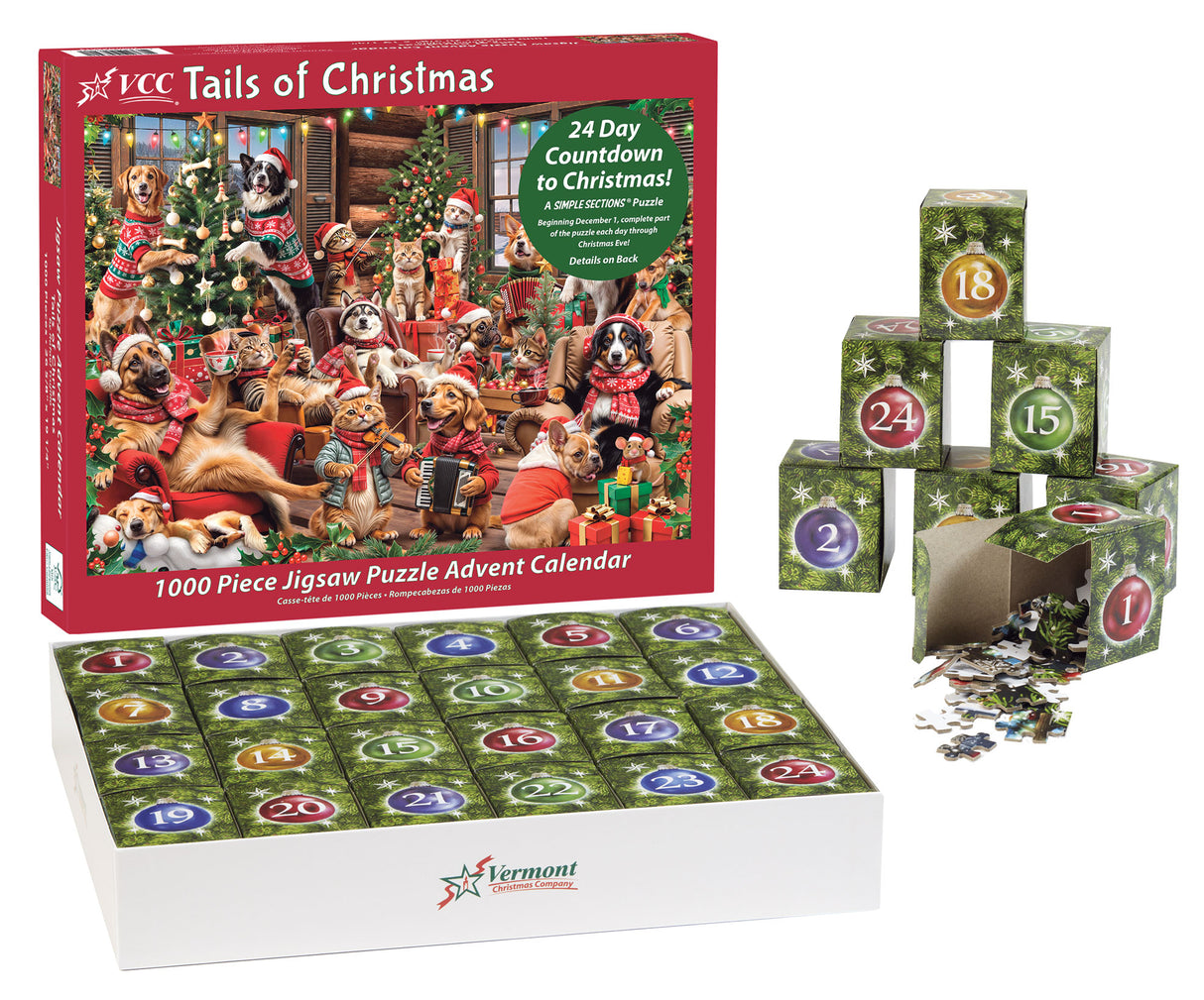 Tails of Christmas Jigsaw Puzzle Advent Calendar