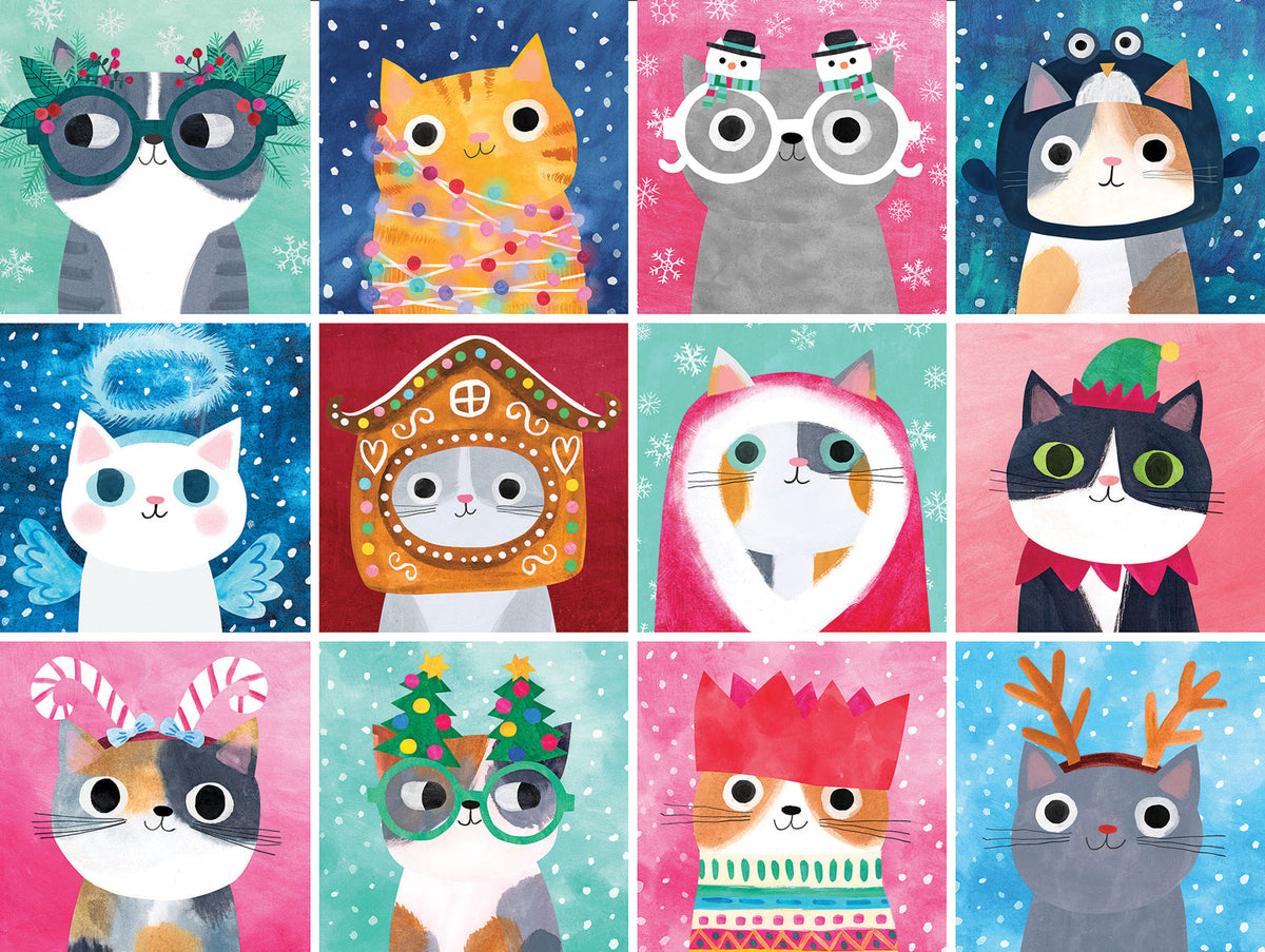 Holiday Hat Cats Jigsaw Puzzle