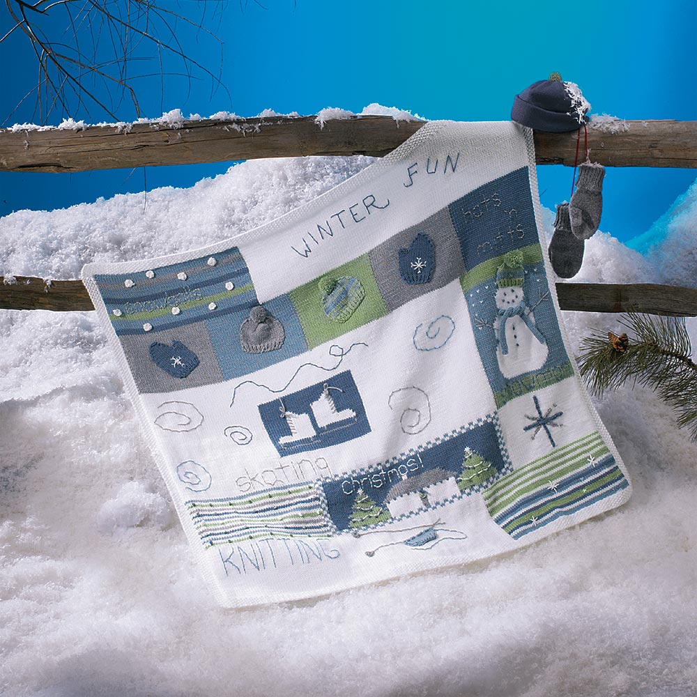 Winter Fun Throw Pattern
