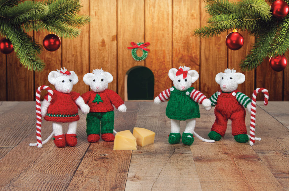 Christmas Mice Knit Doll Kit