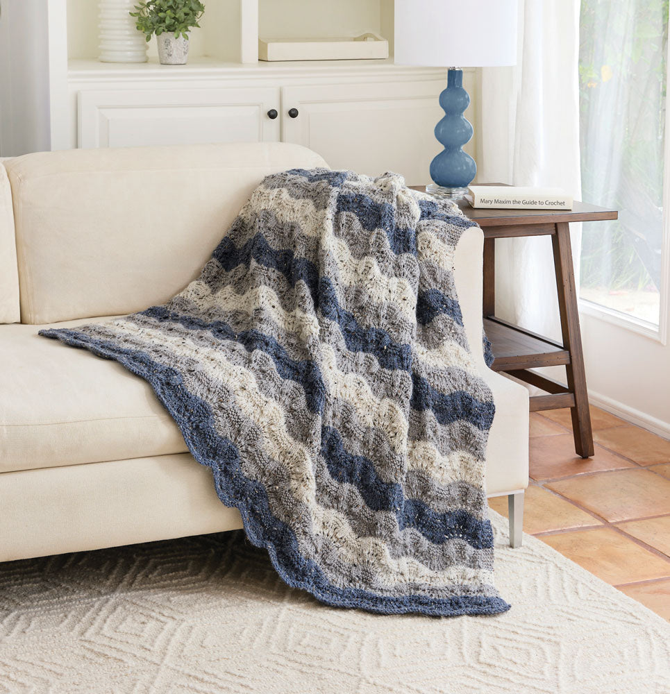 Beachwood Waves Knit Throw