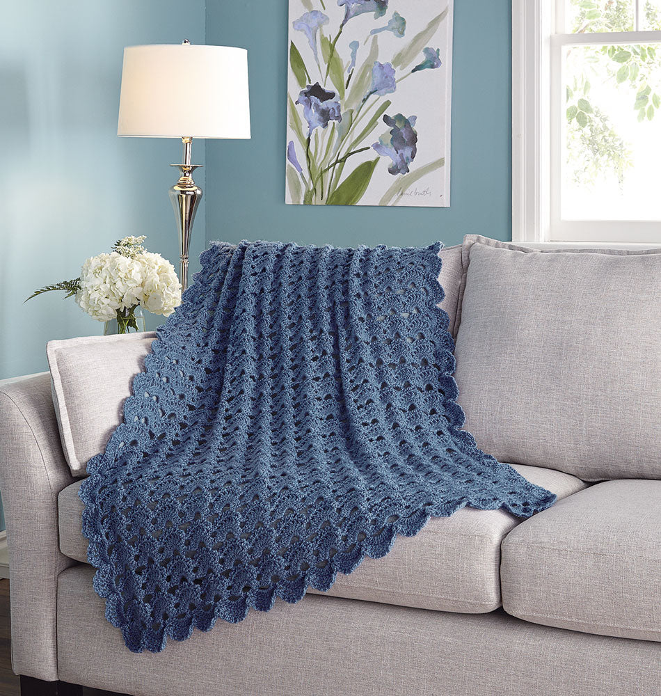 Regal Fans Crochet Throw
