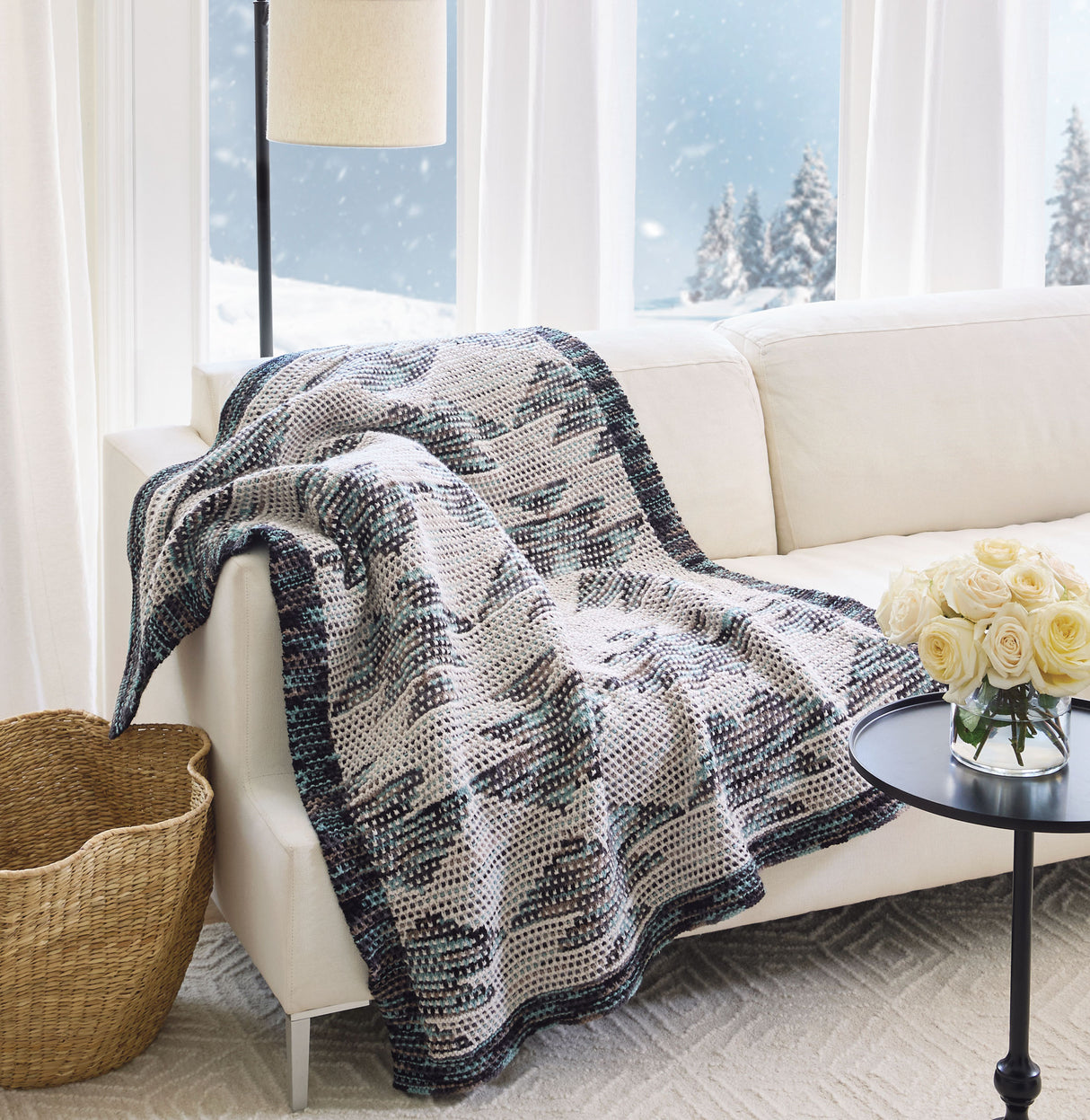 Southwest Motif Mosaic Blanket