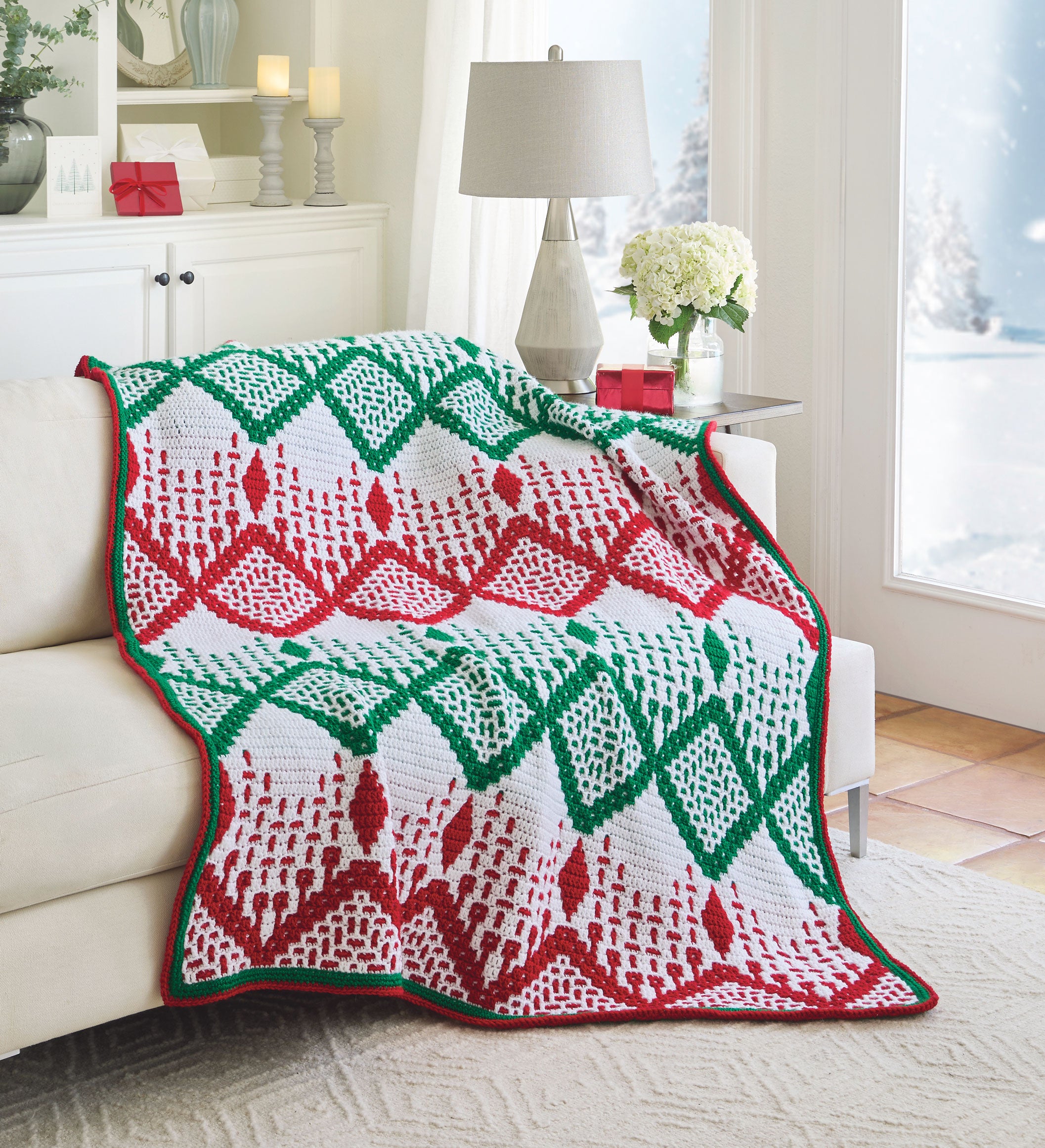 Sweet Dreams Mosaic Crochet Throw – Mary Maxim